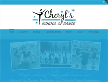 Tablet Screenshot of cherylsdancearts.com